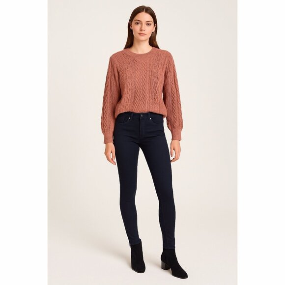 Rag & Bone Jeans Women’s 24 Navy Equestrian Skinny Pants Zip Ankle Riding Urban - Picture 1 of 9